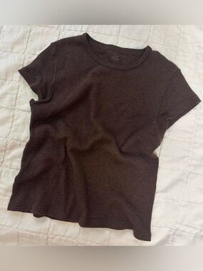 Brandy Melville Women's Brown shirt